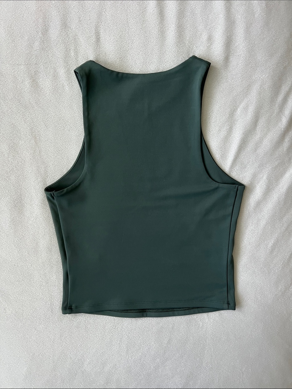 Express Body Contour High Compression High Neck Cropped Tank - Picture 3 of 4